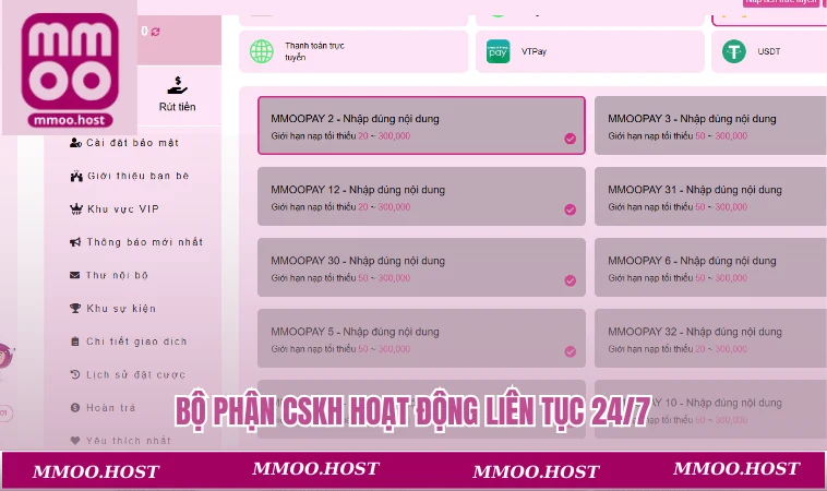 Bộ phận CSKH hoạt động liên tục 24/7