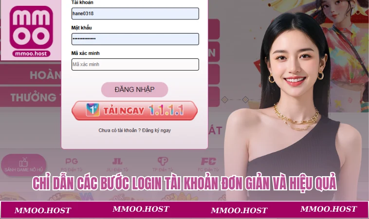 Chỉ dẫn các bước login tài khoản đơn giản và hiệu quả