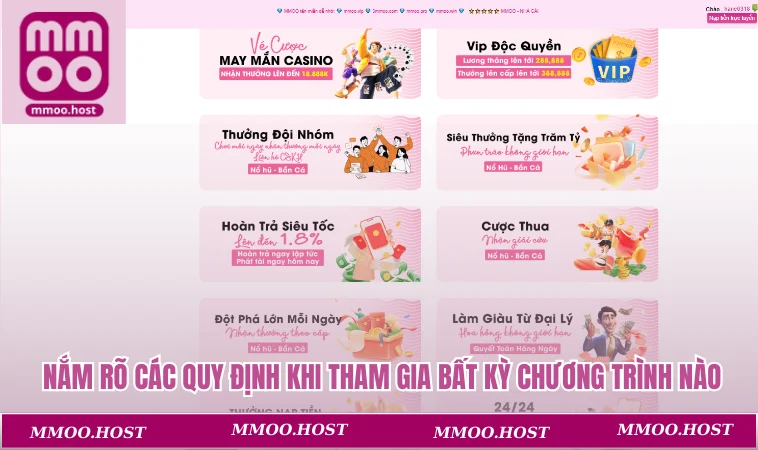 Hội viên nên nắm rõ các quy định khi tham gia bất kỳ chương trình nào