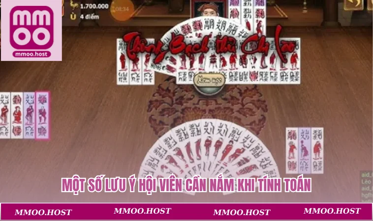 Một số lưu ý hội viên cần nắm khi tính toán