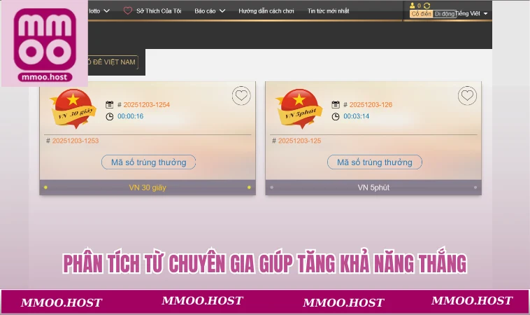 Xổ số MMOO 3 Phân tích từ chuyên gia giúp tăng khả năng thắng