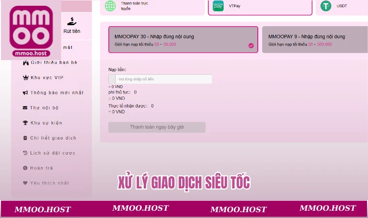 Xử lý giao dịch siêu tốc
